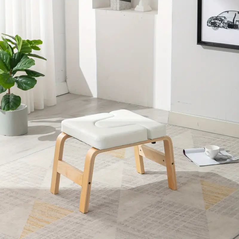 Wooden Yoga Inversion Stool