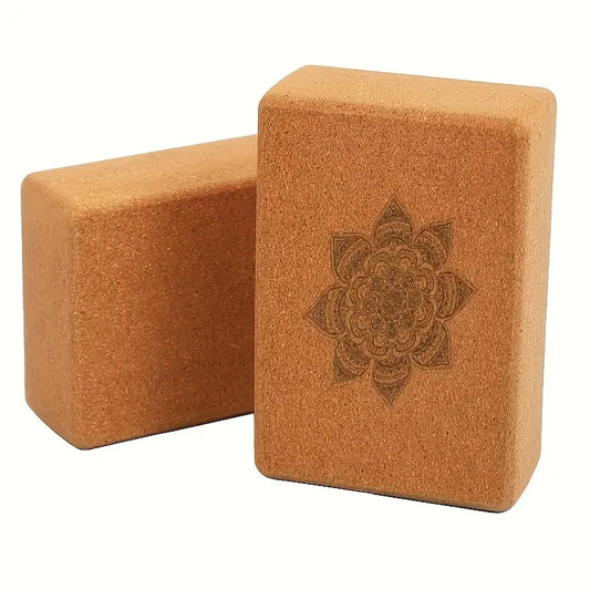 Yoga Fitness Cork Block 1 PC