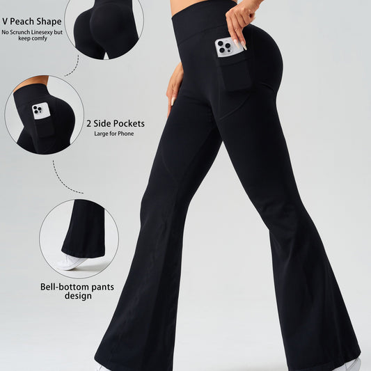 High Waist Yoga Pants with Pockets